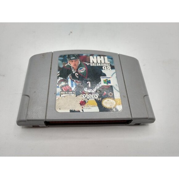 NHL Breakaway 98 Nintendo 64 Game Cartridge Tested Retro Sports Game - Picture 1 of 2